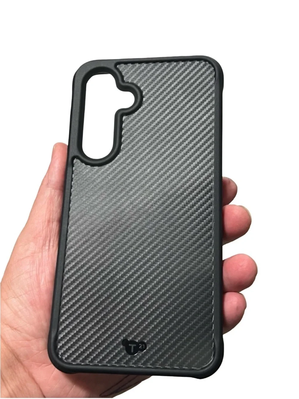 Samsung Black Tech21 EvoArmor Phone Case Samsung Galaxy S24 FE tiny imperfection